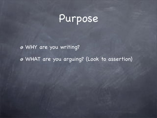 1101: Subject, Purpose, Audience