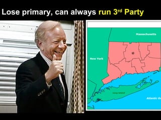 Lose primary, can always run 3rd
Party
 