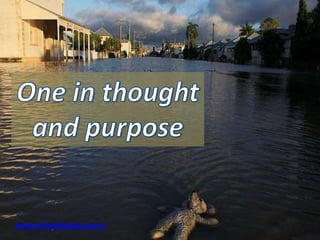 One in thought and purpose www.princeofpeace.org.au 