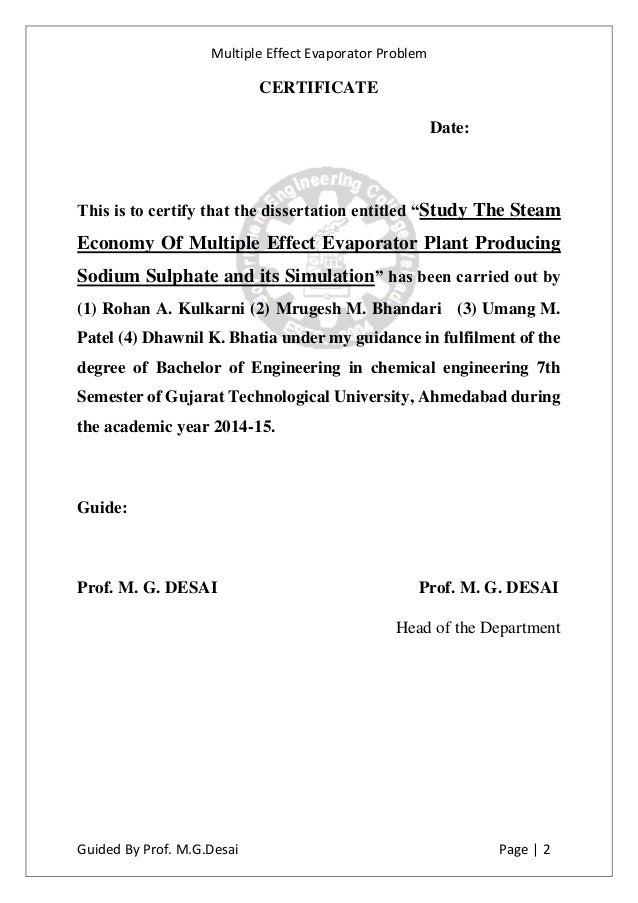 example words essay 200 FR MULTIPLE EFFECT EVAPORATION