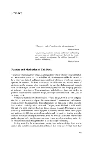 Design Research In Information Systems Theory And Practice Hevner | PDF