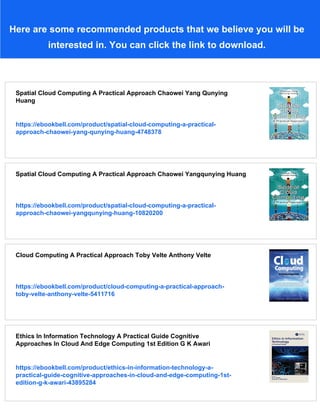 Cloud Computing A Practical Approach For Learning And Implementation 1e ...