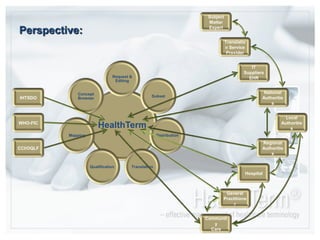 Perspective:Subject Matter ExpertTranslation Service ProviderIT Suppliers EHRIHTSDONational AuthoritiesWHO-FICLocal AuthoritiesCCI/OQLFRegional AuthoritiesHospitalGeneral PractitionerCommunityCare