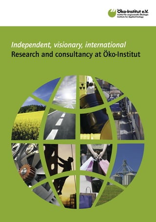 Independent, visionary, international
Research and consultancy at Öko-Institut
 