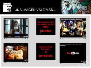 TRAINING CLUBNuevo  proyecto de la Fundación que surge ante la necesidad de ayudar a los jóvenes en el “trabajo de buscar trabajo”. Ante la crisis económica constatamos que cada vez es más complejo y se alarga más el proceso de búsqueda. Es necesario tener una metodología contrastada y muy bien pautada para ayudar a los jóvenes a conseguir su objetivo.El programa está pensado para un grupo de 10-12 personas, y tiene una duración prevista de 8 sesiones  que se  celebrarán semanalmente, y en las que se irán explorando distintas herramientas y trabajando en grupo una serie de actividades y actitudes, todas ellas orientadas a la búsqueda de empleo.El proceso durará 3 meses y estará coordinado por una persona de Fundación Exit y puntualmente impartirá la sesión un voluntario /a de empresas e instituciones colaboradoras  de la fundación para que nos aporte su experiencia y Know-How  en algún tema específicos dentro de los contenidos de la parte formativa del proyecto.