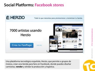 Social Platforms: Facebook stores




                                                                       #http//www.te...
