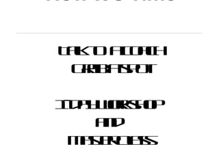 Now It’s Time Talk to  a coach Grab a spot 1-day workshop  and  Master Class 