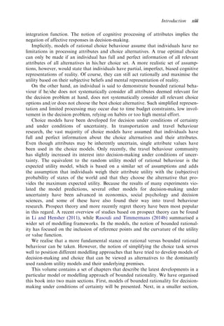 Bounded Rational Choice Behaviour Applications In Transport Rasouli | PDF