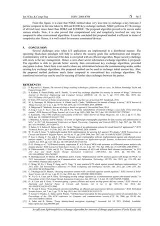 An efficient lightweight key exchange algorithm for internet of things ...