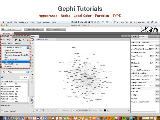 Gephi show node labels
