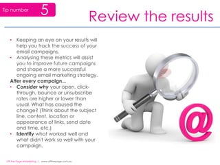 Use text where possible.