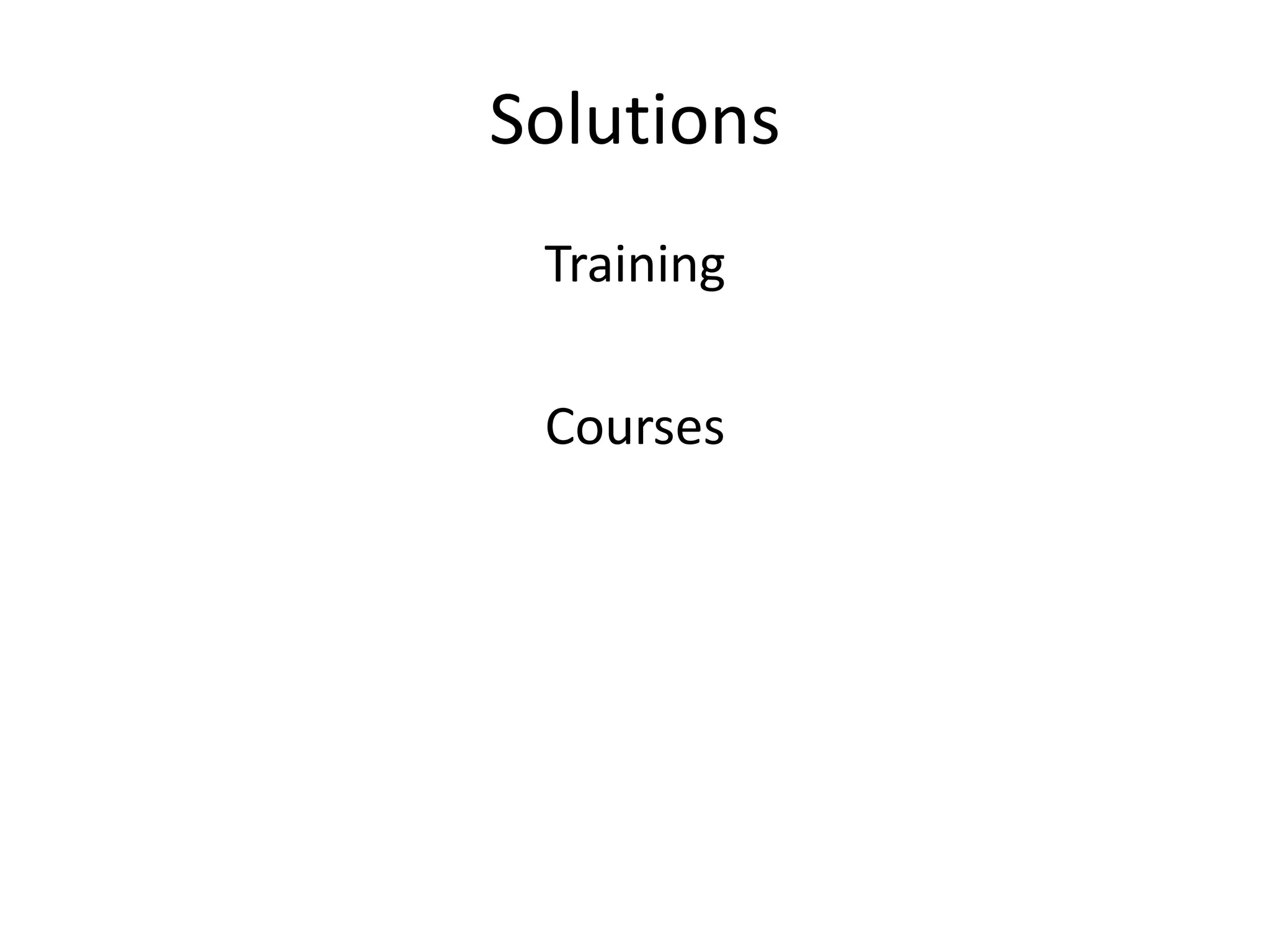 SolutionsTrainingCourses
