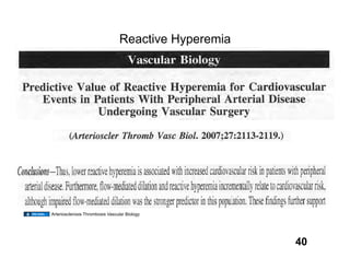 Reactive Hyperemia




Arteriosclerosis Thrombosis Vascular Biology




                                                      40
 