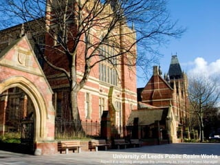 University of Leeds Public Realm WorksAspect 4 is working alongside the University as Internal Project Manager