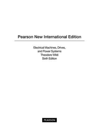Electrical Machines Drives And Power Systems Wildi Theodore | PDF