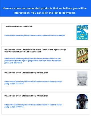 Android Dreams The Past Present And Future Of Artificial Intelligence ...