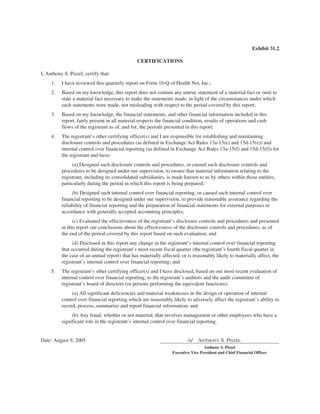 helath net 05Form10Q