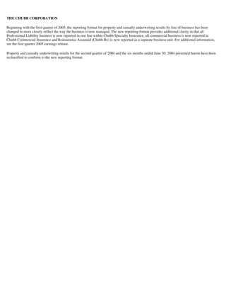 chubb3902 Supplementary Investor Information