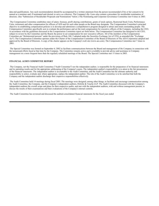 AES 2004 Proxy statement