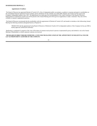 AES 2004 Proxy statement