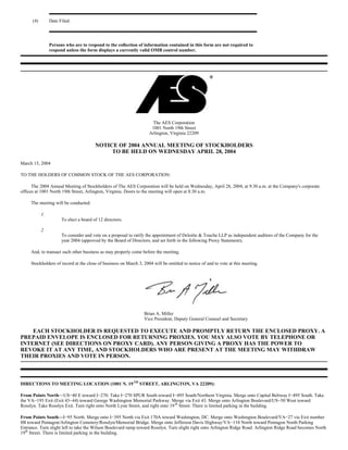 AES 2004 Proxy statement