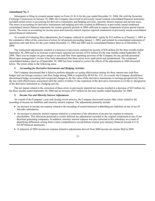 AES 3Q 2005 Form10QA