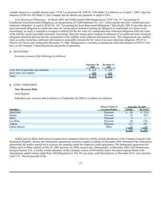 AES 3Q 2005 Form10QA