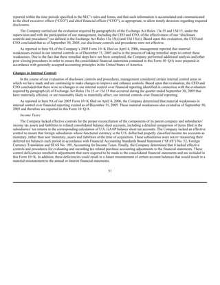 AES 3Q 2005 Form10QA