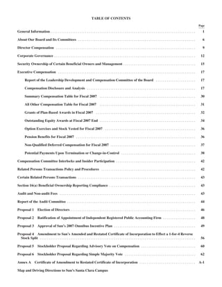 sun proxy statement 07