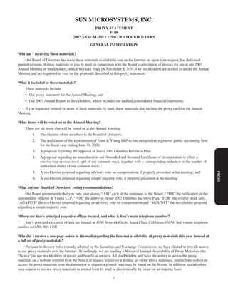 sun proxy statement 07