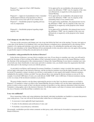 sun proxy statement 07