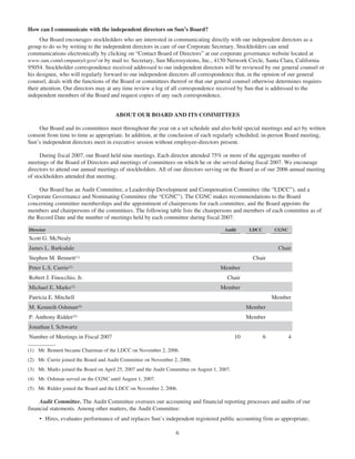 sun proxy statement 07