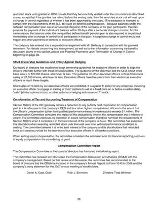 texas instruments 2007 Proxy Statement