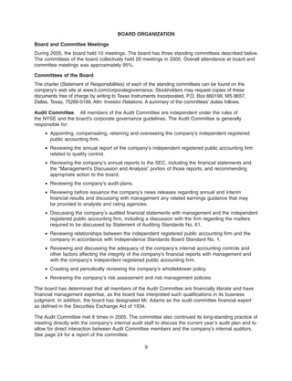 texas instruments 2006Proxy Statement