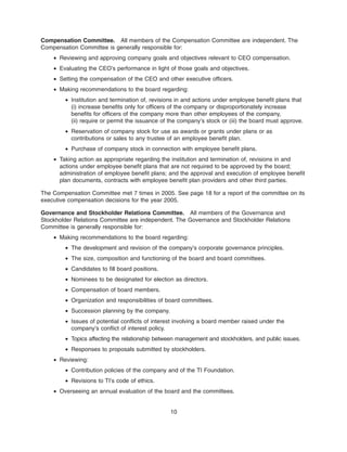 texas instruments 2006Proxy Statement