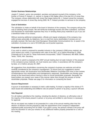 texas instruments 2006Proxy Statement