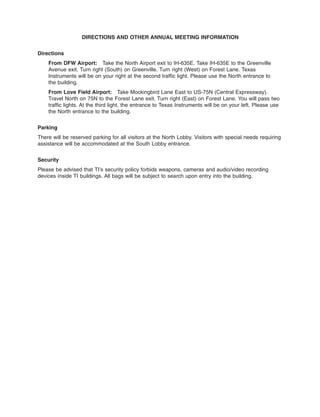 texas instruments 2006Proxy Statement
