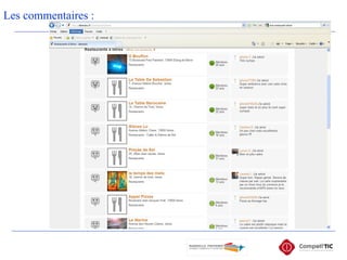Les commentaires : 