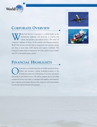 WorldFuel 2003AnnualReport