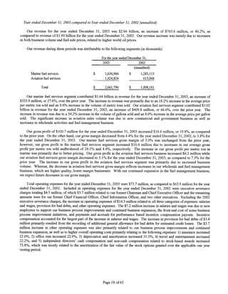 WorldFuel 2003AnnualReport