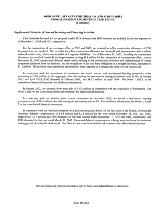 WorldFuel 2003AnnualReport