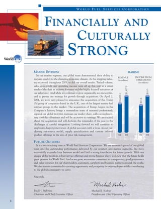 WorldFuel 2003AnnualReport
