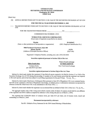 WorldFuel 2003AnnualReport