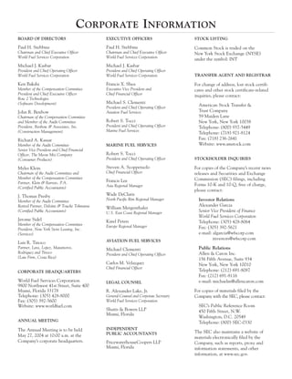 WorldFuel 2003AnnualReport