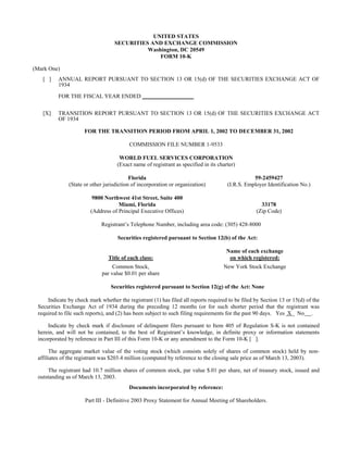 WorldFuel 2002 Transition AnnualReport