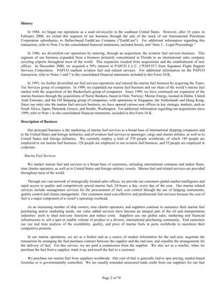 WorldFuel2002 Transition Annual Report