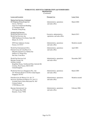 WorldFuel2002 Transition Annual Report