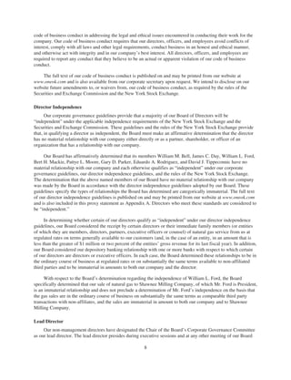 oneok 2007 Proxy Statement