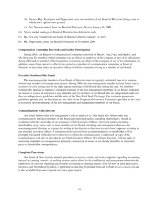 oneok 2007 Proxy Statement