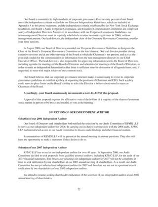 oneok 2007 Proxy Statement